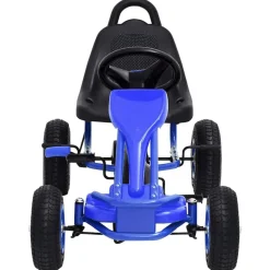 vidaXL Pedaldriven gokart med luftfyllda däck blå