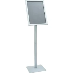 vidaXL Pedestal affischställ Silver 32,5 x 27 x 126 cm Gjutjärn