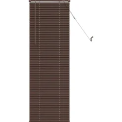 vidaXL Persienn Mörkbrun med Mönster 150 x 40 cm PVC