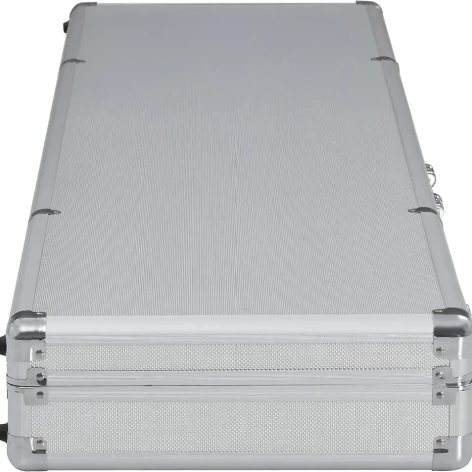 Best vidaXL Pistolväska 134x35x12 cm aluminium Silver