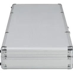 vidaXL Pistolväska silver 118x38x12 cm aluminium