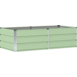 New vidaXL Planteringskärl 160 x 80 x 45 cm Stål Grön