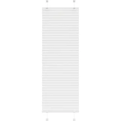 vidaXL Plisserad persienn vit 40x100cm tyg bredd 39,4cm polyester