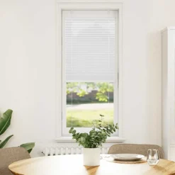 vidaXL Plisserad persienn vit 40x100cm tyg bredd 39,4cm polyester