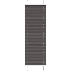 vidaXL Plisserad persienn svart 40x100cm tyg bredd 39,4cm polyester