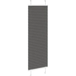 vidaXL Plisserad persienn svart 40x100cm tyg bredd 39,4cm polyester