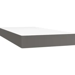 Discount vidaXL Pocketresårmadrass medium 80x200x20 cm konstläder Grå