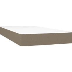 vidaXL Pocketresårmadrass medium taupe 80x200x20 cm tyg