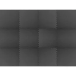 Sale vidaXL Pool grundmatta 12 pcs 4,32 ㎡ EVA-skum Svart