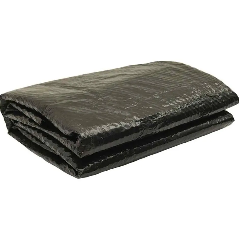 New vidaXL Poolskydd 210 cm PE Svart
