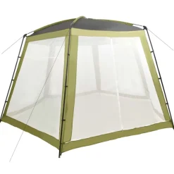 Best vidaXL Pooltält tyg 500x433x250 cm Grön
