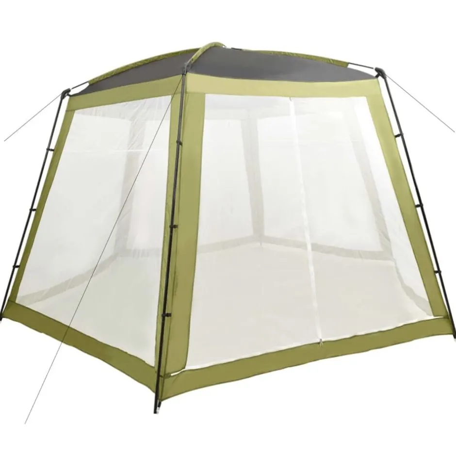 Best vidaXL Pooltält tyg 500x433x250 cm Grön