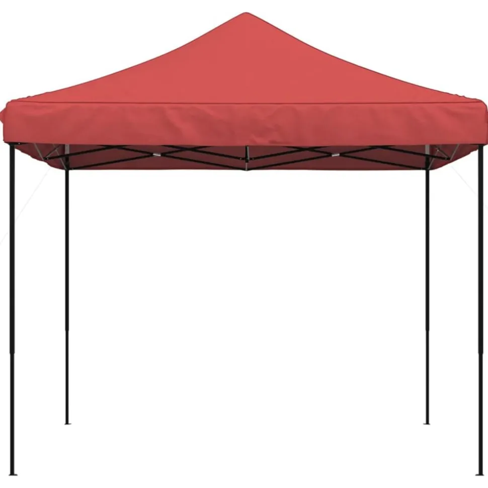 vidaXL Pop-Up hopfällbart partytält 292x292x315 cm vinröd
