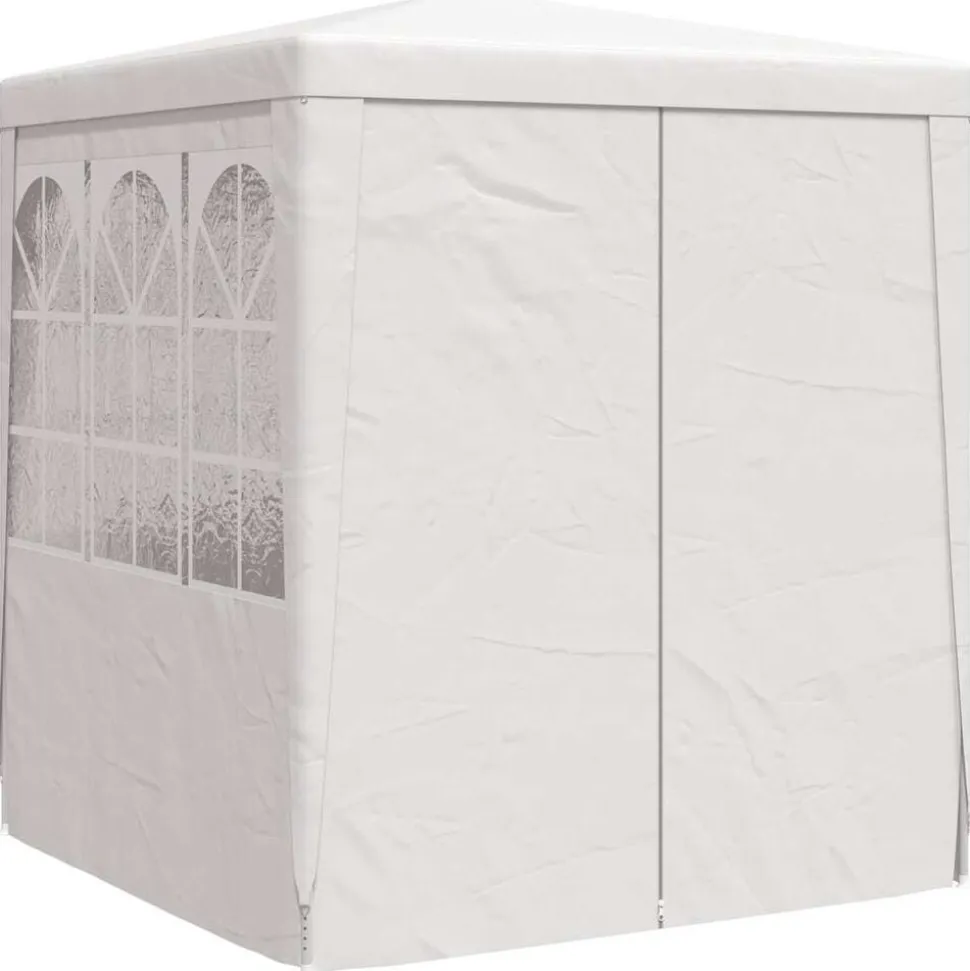 vidaXL Professionellt partytält med väggar 2x2 m vit 90 g/m²