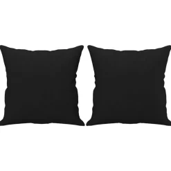 vidaXL Prydnadskuddar 2 st 40x40 cm mikrofibertyg Svart