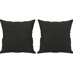 vidaXL Prydnadskuddar 2 st svart 40x40 cm tyg