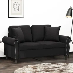 New vidaXL Prydnadskuddar 2 st 40x40 cm sammet Svart