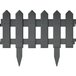 vidaXL Rabattkant 25 delar antracit 10 mm PP