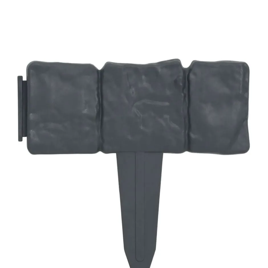 Sale vidaXL Rabattkant stendesign 41 st plast 10 m Antracit