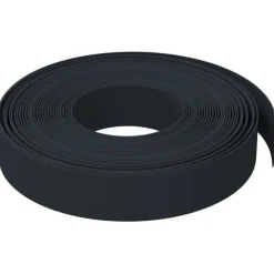 vidaXL Rabattkant svart 10 m 10 cm polyeten
