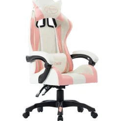 Outlet vidaXL Racingstol konstläder Rosa