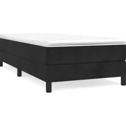 Best vidaXL Ramsäng med madrass 80x200 cm sammet Svart