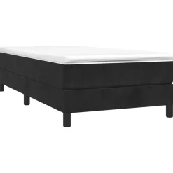 Best vidaXL Ramsäng med madrass 80x200 cm sammet Svart