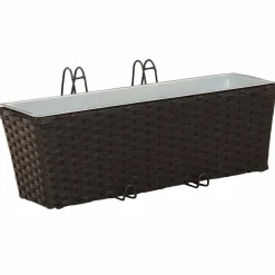 Clearance vidaXL Räcke 2 pcs 50 x 17 x 17 cm Metall Svart