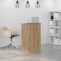 New vidaXL Receptionsdisk 55x50x103,5 cm konstruerat trä artisan ek
