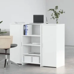 Sale vidaXL Receptionsdisk 135x50x103,5 cm konstruerat trä Vit