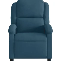 vidaXL Reclinerfåtölj blå sammet
