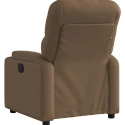 Hot vidaXL Reclinerfåtölj tyg Brun