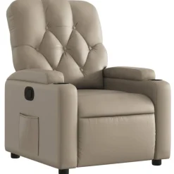 Clearance vidaXL Reclinerfåtölj konstläder Cappuccino