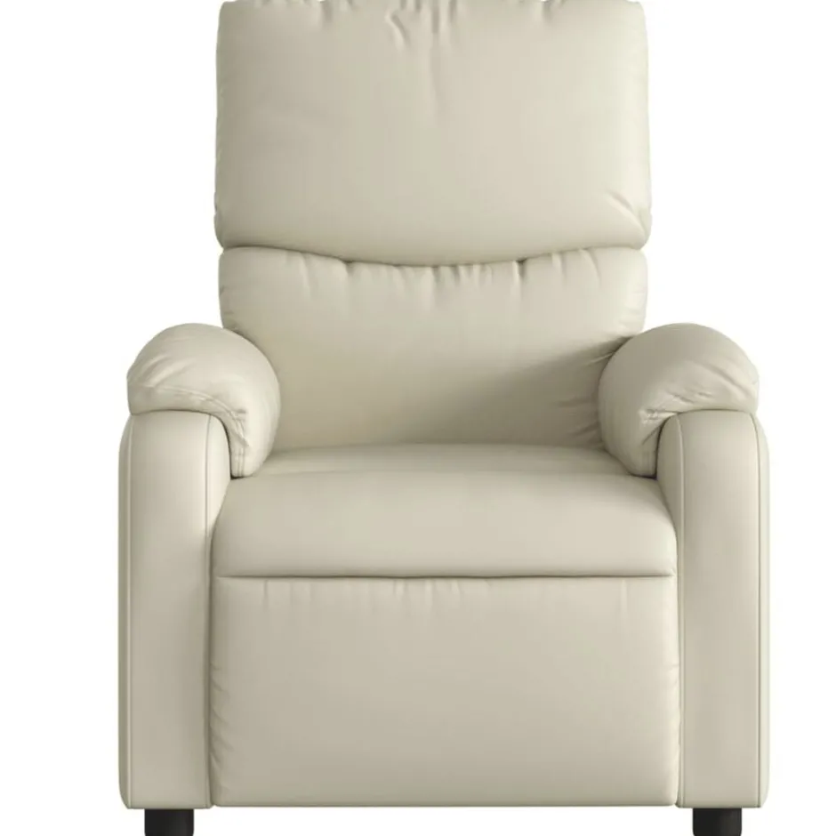 Sale vidaXL Reclinerfåtölj gräddvit konstläder Kräm