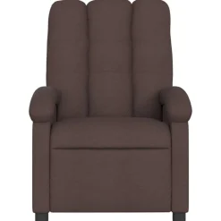 vidaXL Reclinerfåtölj mörkbrun tyg