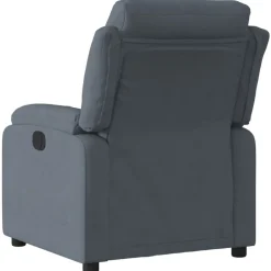 Discount vidaXL Reclinerfåtölj sammet Mörkgrå