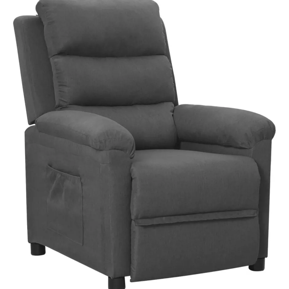 Sale vidaXL Reclinerfåtölj tyg Mörkgrå