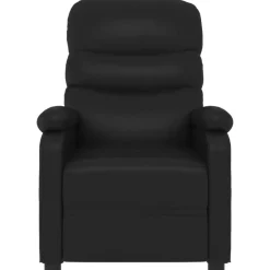 vidaXL Reclinerfåtölj svart konstläder