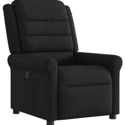 Discount vidaXL Reclinerfåtölj tyg Svart