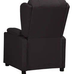 New vidaXL Reclinerfåtölj konstläder Svart