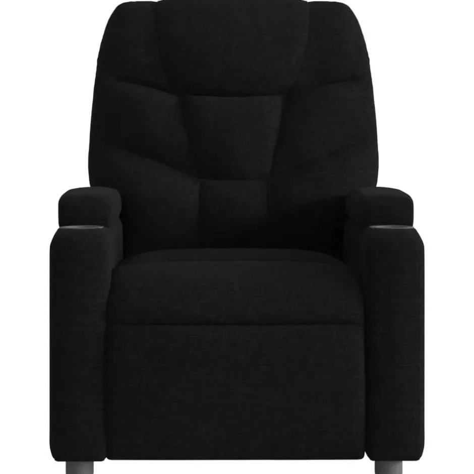New vidaXL Reclinerfåtölj tyg Svart