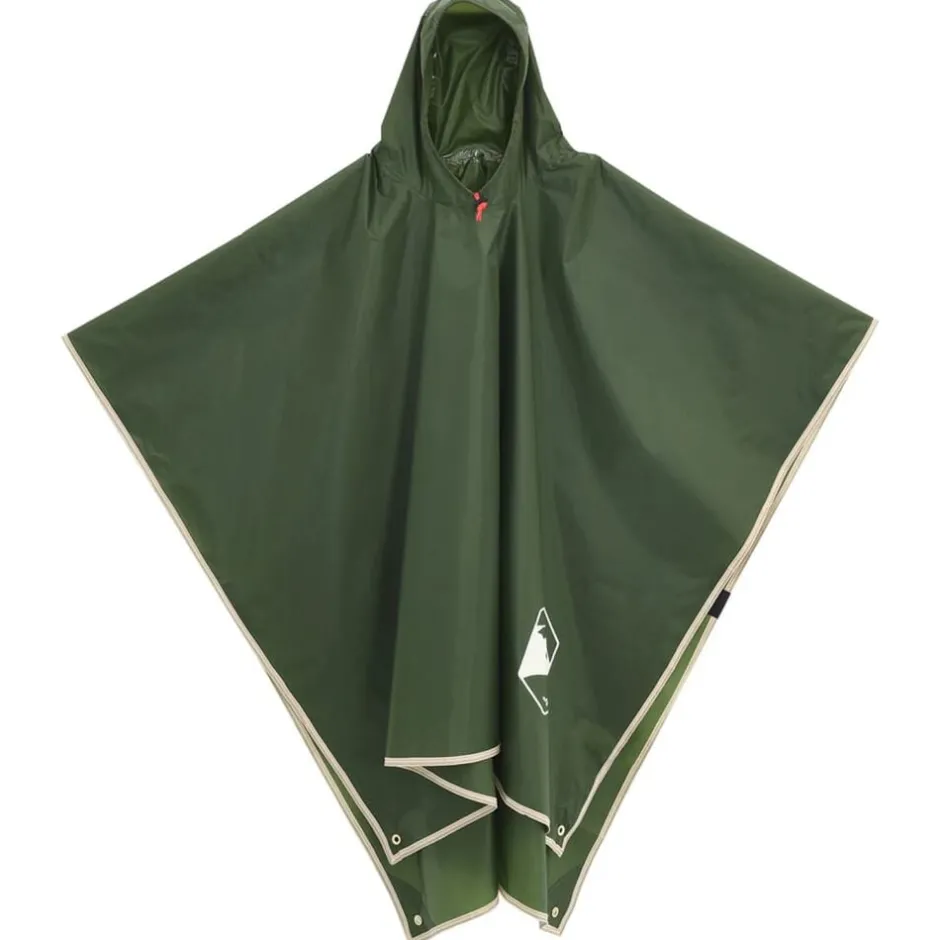vidaXL Regnponcho med huva 2-i-1 223x145 cm Grön