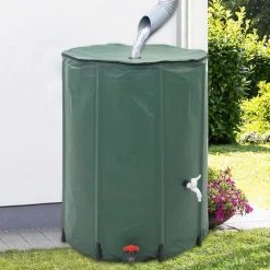 Online vidaXL Regntunna hopfällbar 750 L Grön