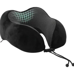 Best vidaXL Resekudde för nacken Enfärgad 27 x 26 x 14 cm Minneskum Svart
