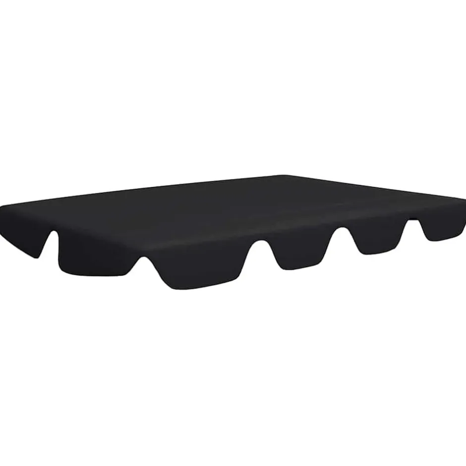 vidaXL Reservtak för hammock 188/168x145/110 cm Svart