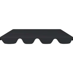 vidaXL Reservtak för hammock 188/168x145/110 cm Svart