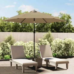 vidaXL Reservtyg för parasoll taupe 300 cm