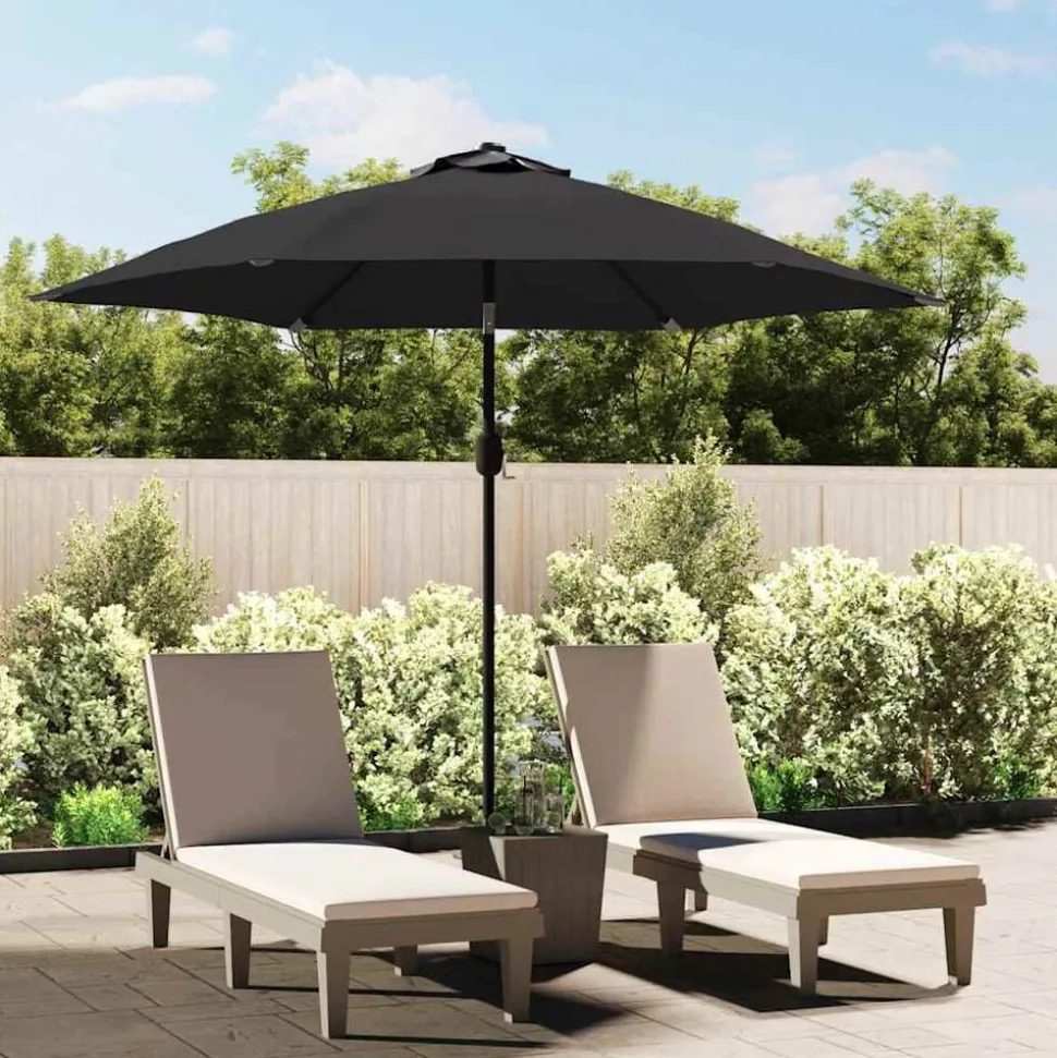 vidaXL Reservtyg för parasoll svart 300 cm
