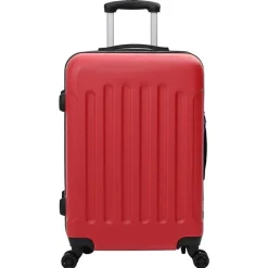 New vidaXL Resväska med lås 3 pcs 50 x 31 x 78 cm ABS Plast Röd