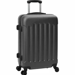 New vidaXL Resväska med lås 3 pcs 50 x 31 x 78 cm ABS Plast Mörkgrå